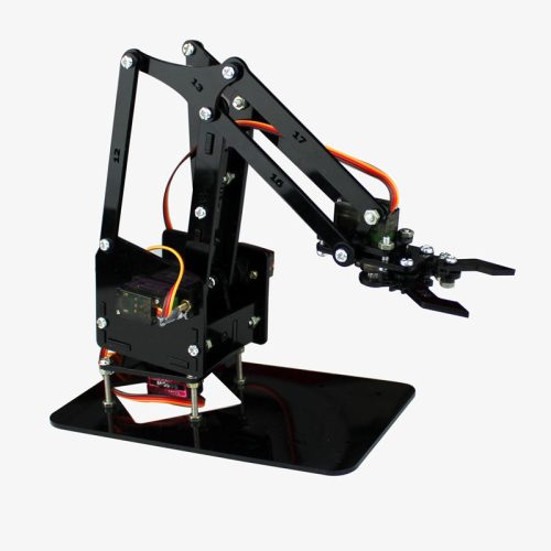 DIY Robotic Arm – Acrylic DIY Kit with Nuts, Bolts and Full Assembly guide (Without Servo)
