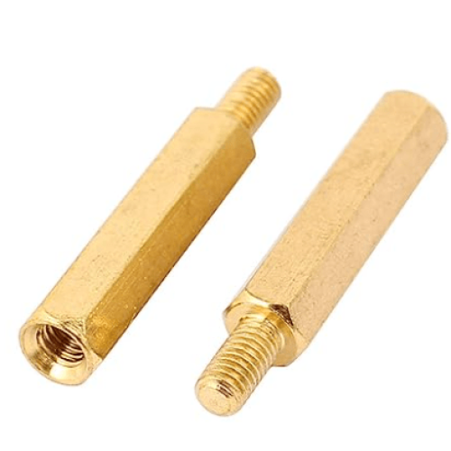 M3 3x25mm Male to Female Brass Hexagonal Standoff Spacers