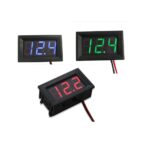 0.56 Inch DC5V 120V DC Two Wire Digital Display Voltmeter for Car Bicycle Motorcycle Blue 7