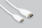 Raspberry PI official Mini HDMI to Std HDMI Cable 1m,  white