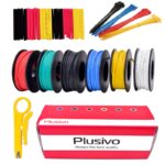 Plusivo 22AWG 6 Colors x 10M 600V Pre-Tinned Hook up Wire Kit –  Solid Core