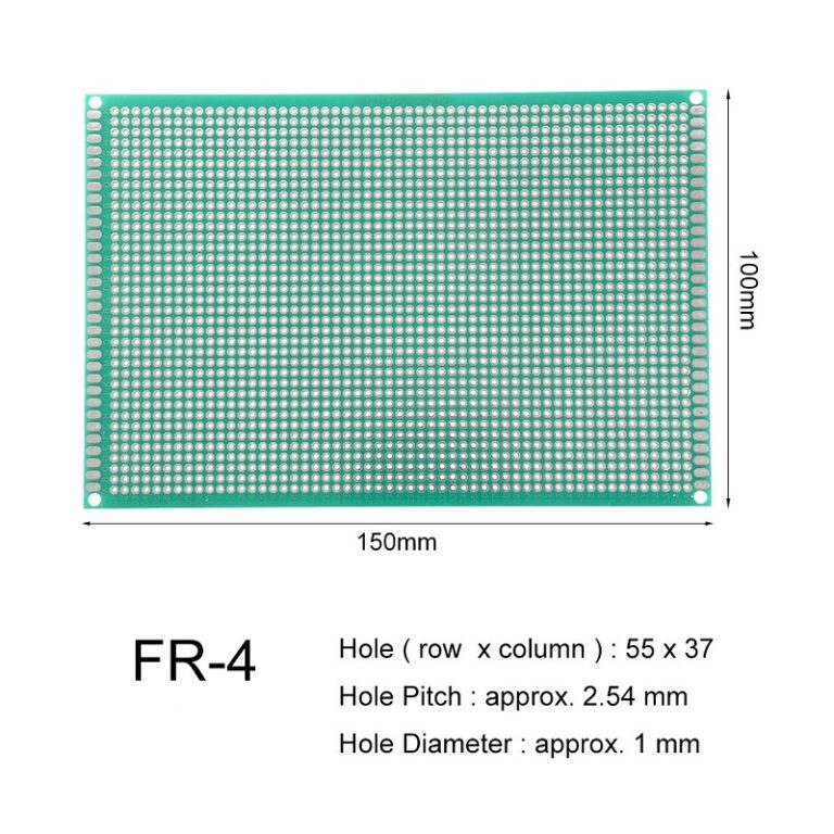 10 x 15 cm Universal PCB Prototype Board Single-Sided 2.54mm Hole Pitch