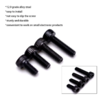 100pcs M3 12.9 Grade Alloy Steel Hex Bolt Socket Head Cap Screws Kit 5