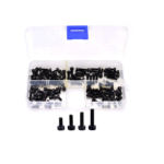 100pcs M3 12.9 Grade Alloy Steel Hex Bolt Socket Head Cap Screws Kit 6