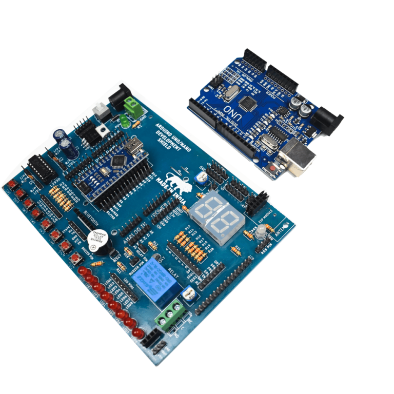 Robozar 15 Arduino UNO/Nano Development Board Shield with UNO & NANO Board