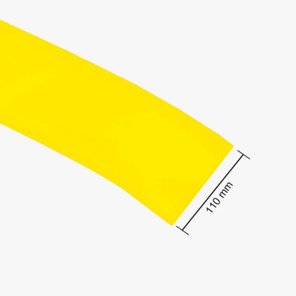110mm PVC Heat Shrink Sleeve for Lithium Battery Pack – 1 Meter (Yellow)