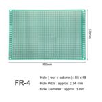 12 x 18 cm Universal PCB Prototype Board Single-Sided 2.54mm Hole Pitch