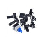 180Pcs. Micro Tactile Push Button Switch Kit (10 Shaft Size)