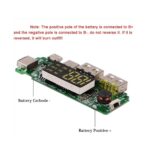18650 5V 1A2A Lithium Battery Digital Display Charging Module with Dual USB Output Quick Charge Supported 4