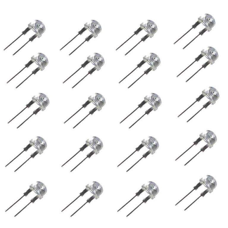 Robozar 17 8mm Clear Green Straw Hat LED 0.25W (2000-2200mcd)