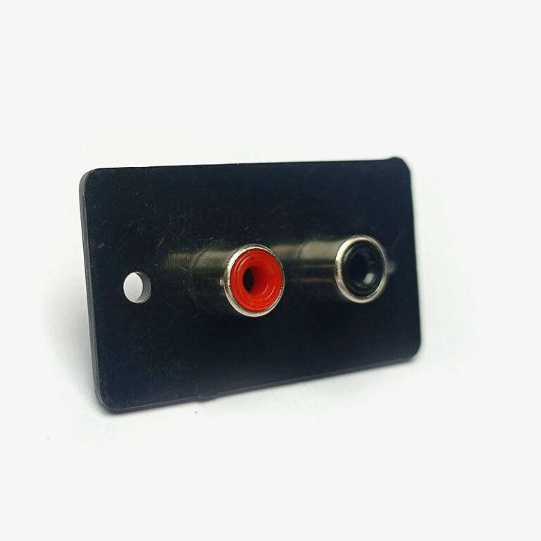 Robozar 17 2-Way RCA Female Socket Connector – Panel mount