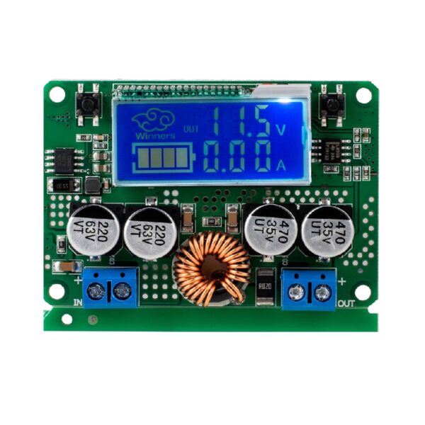 7A DC 60V Adjustable,  Step-Down Regulator, ,  NC Power Supply,  Module,  Current Voltage,  Meter,  LCD Display,  (With Case)