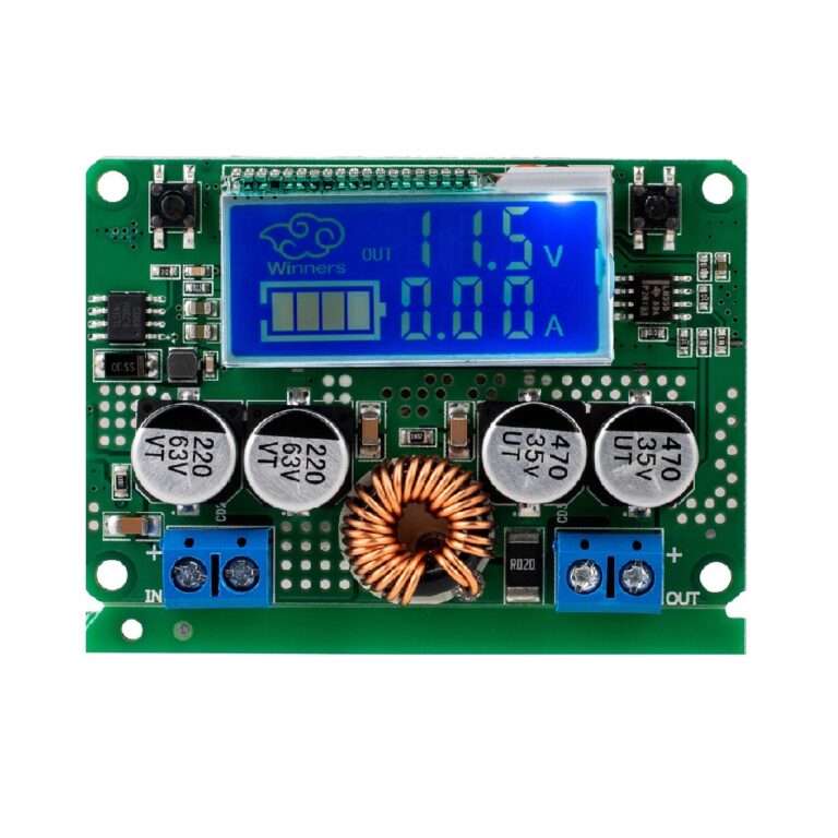 7A DC 60V Adjustable,  Step-Down Regulator, ,  NC Power Supply,  Module,  Current Voltage,  Meter,  LCD Display,  （With Case）