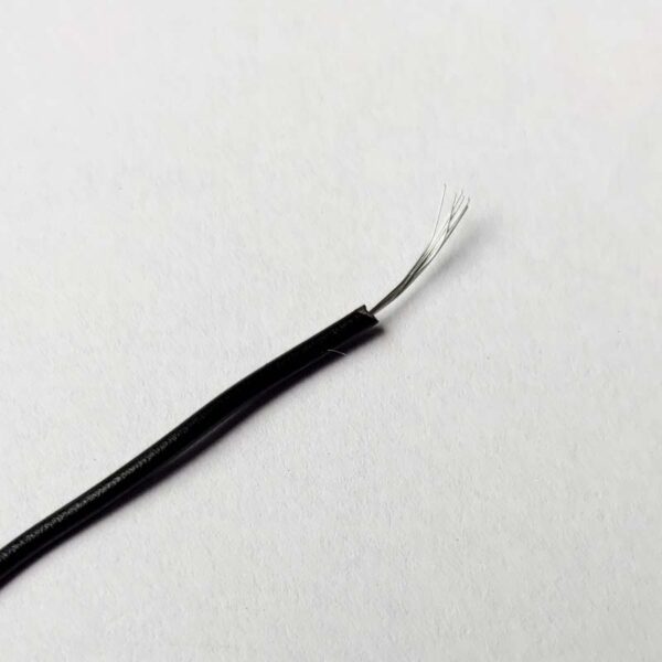 36AWG Multi Strand Wire 7/0.0052 (Black – 1mtr)