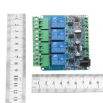 12V Modbus RTU 4,  Channels Relay Module,  Input Optocoupler,  Isolation RS485 MCU for,  Arduino