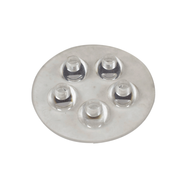 Polycarbonate Lens for 5 LED Base Plate