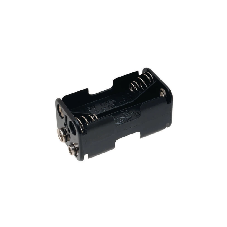 4 x AA Battery Holder Box with 9V Battery Buckle without Cover （Back to Back）