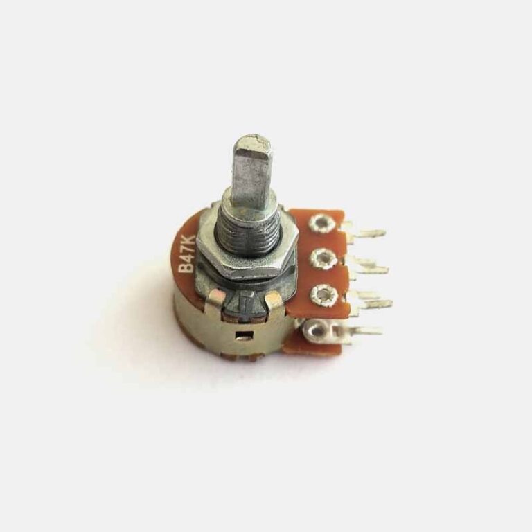 47K Ohm Dual Gang Rotary Potentiometer – Large 6 Pin Potentiometer
