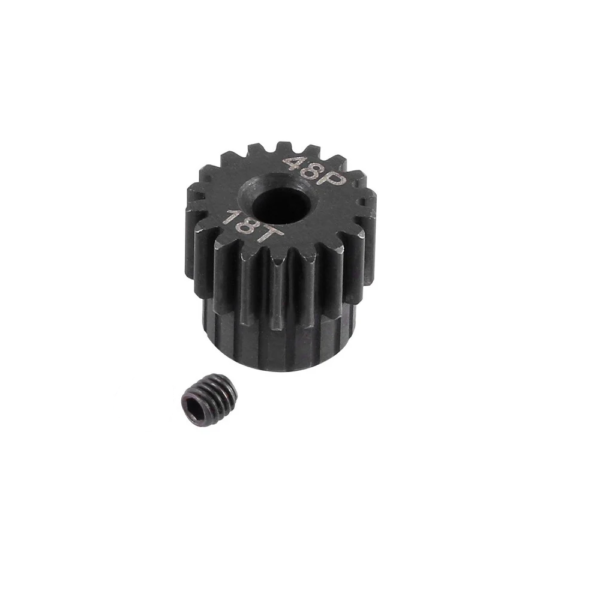 48P 18T 3.17mm Shaft Steel Pinion Gear For RC Hobby Motor Gear 1 10th SCT Monster