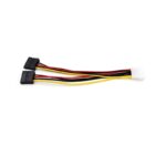 DType Big 4PIN to,  15PIN SATA Split into,  Two Power Cords
