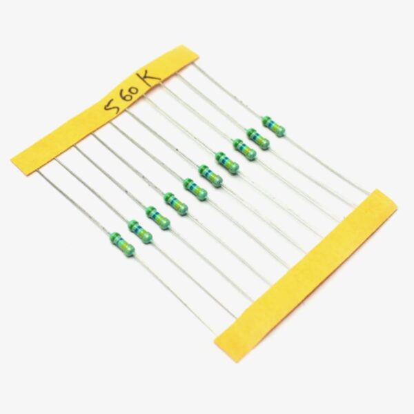 560K ohm,  1/4 Watt Resistor with 5% tolerance (Pack of 10)