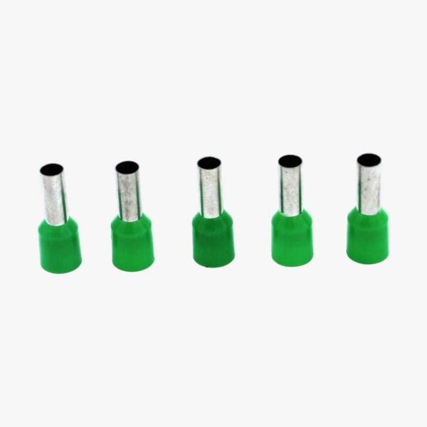 6 sqmm Insulated Terminal Ferrule End Lug – E-6012 Crimp Wire Lugs/End Sealing Lugs/Crimp Connectors/Tubular Lugs – Pack of 5