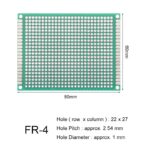 6 x 8 cm Universal PCB Prototype Board Single-Sided 2.54mm Hole Pitch