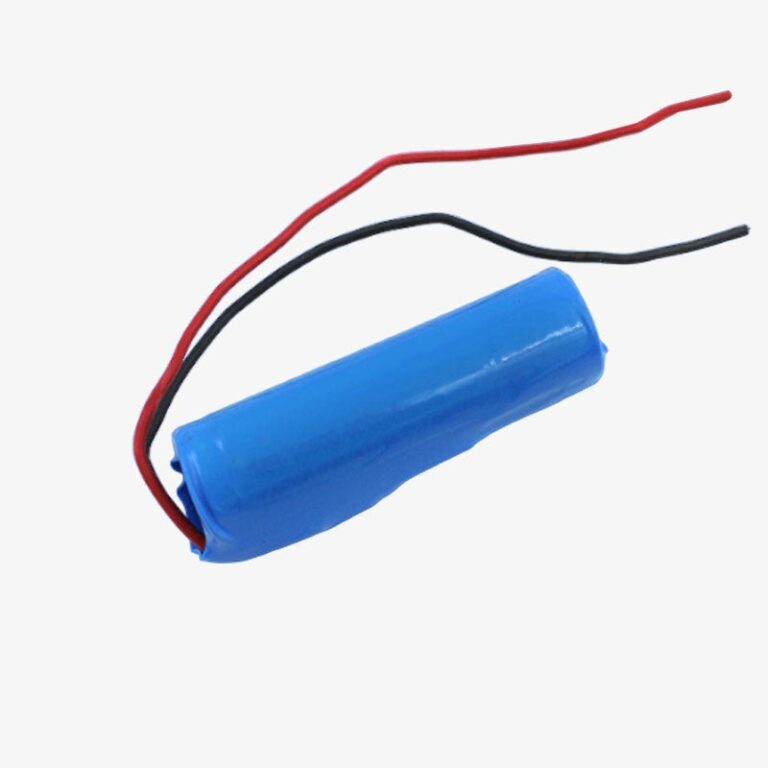 600mAh 3.7V 14500 Li-ion Battery with BMS and Wire