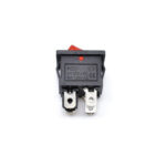 6A 250V SPDT ON-OFF Rocker Switch with Red Light