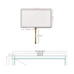 7 inch LCD Touchscreen Overlay Touchpad 7