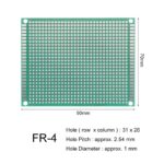7 x 9 cm Universal PCB Prototype Board Single-Sided 2.54mm Hole Pitch