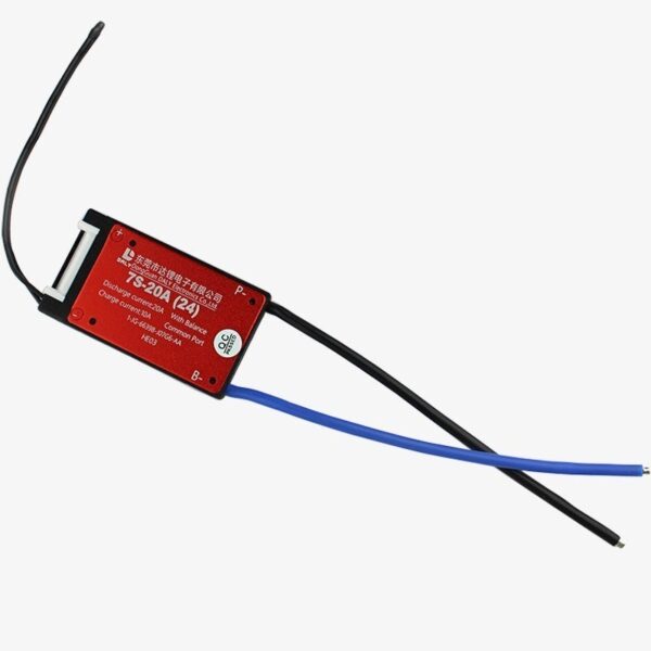 24V 7S 20A BMS Daly Waterproof BMS for Li-ion Cell (NMC) 25.9V