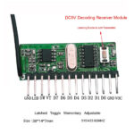 qiachip 433/315Mhz Wireless Receiver Learning Code 1527 Fixed code 2260 Decoding Module 8 CHNNEL Output Learning Button