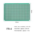 8 x 12 cm Universal PCB Prototype Board Single-Sided 2.54mm Hole Pitch