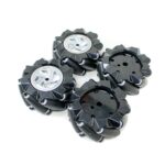 80MM A Mecanum Wheels Black 1