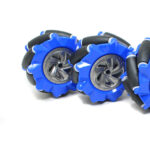 80MM A Mecanum Wheels Blue 3