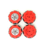 80MM A Mecanum Wheels Red 2