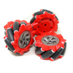 80MM A Mecanum Wheels Red 3