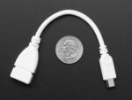 Raspberry PI Official Micro USB-B Male to USB-A Female Adapter
