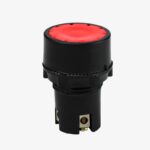 Flat AHF Push Button Switch – Red