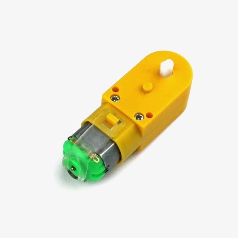 BO Motor Single Shaft with 100RPM (Straight) – DC Motor