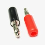 Banana Plug 4mm Male Terminal Connector (Red & Black Pair)