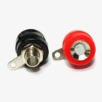 Banana Plug 4mm Female Socket Connector (Red & Black Pair)