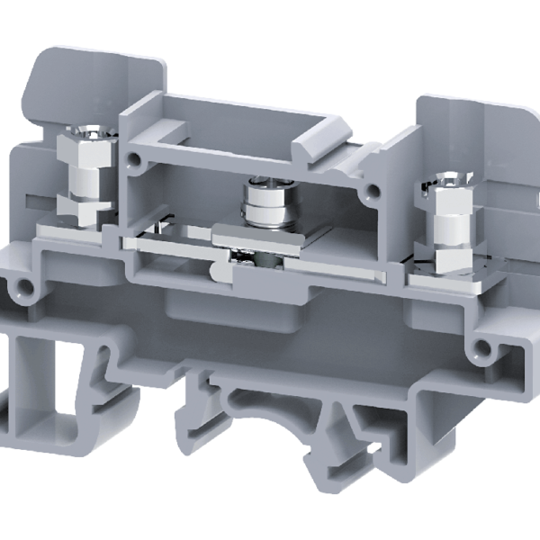 Connectwell CBDT4UN 6 sq. mm Slide Link Disconnect Terminal Block (Grey)