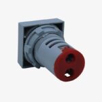 SIBASS AD16-22FSV AC Voltmeter Display Square Red 22mm (60 to 500 VAC)