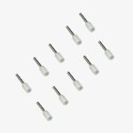 0.5 sqmm Insulated Terminal Ferrule End Lug (Pack of 10) Crimp Wire Lugs/End Sealing Lugs/Crimp Connectors/Tubular Lugs