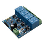 DC 5V Bluetooth 4,  Channels Relay Module,  Internet Smart Remote,  Control Mobile Phone,  Switch Wireless Relay