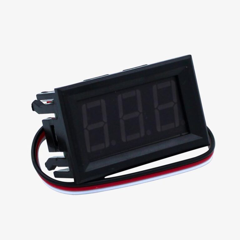 DC Voltmeter Panel Digital LED (5-30V) Green