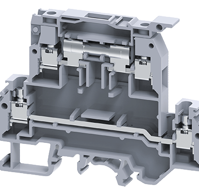 Connectwell DDFL4UE110-240V 4 sq. mm 2 Level Fuse Terminal Blocks