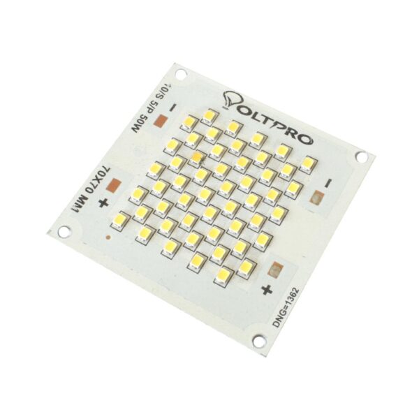 50W White 70mm x 70mm Metal Core LED PCB